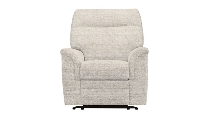 Parker Knoll Hudson Power Plus Recliner in Caledonian Pebble Fabric